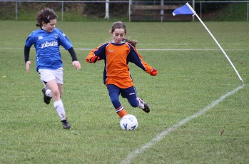 Nicola with her Left foot...